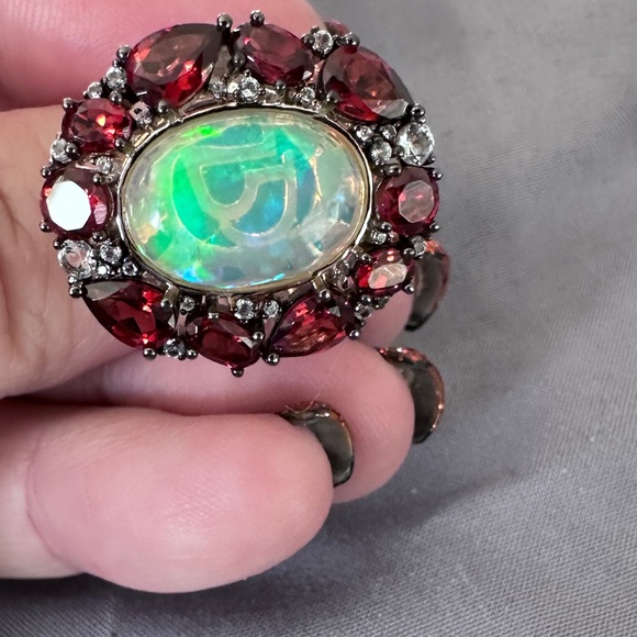 Lot of 6 large stone cocktail rings - Picture 10 of 12